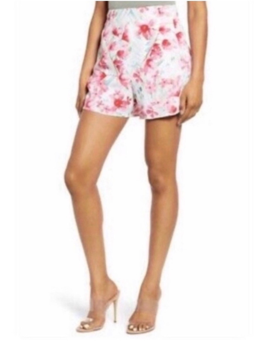 Leith High Waisted Shorts Floral NWT Size XXS